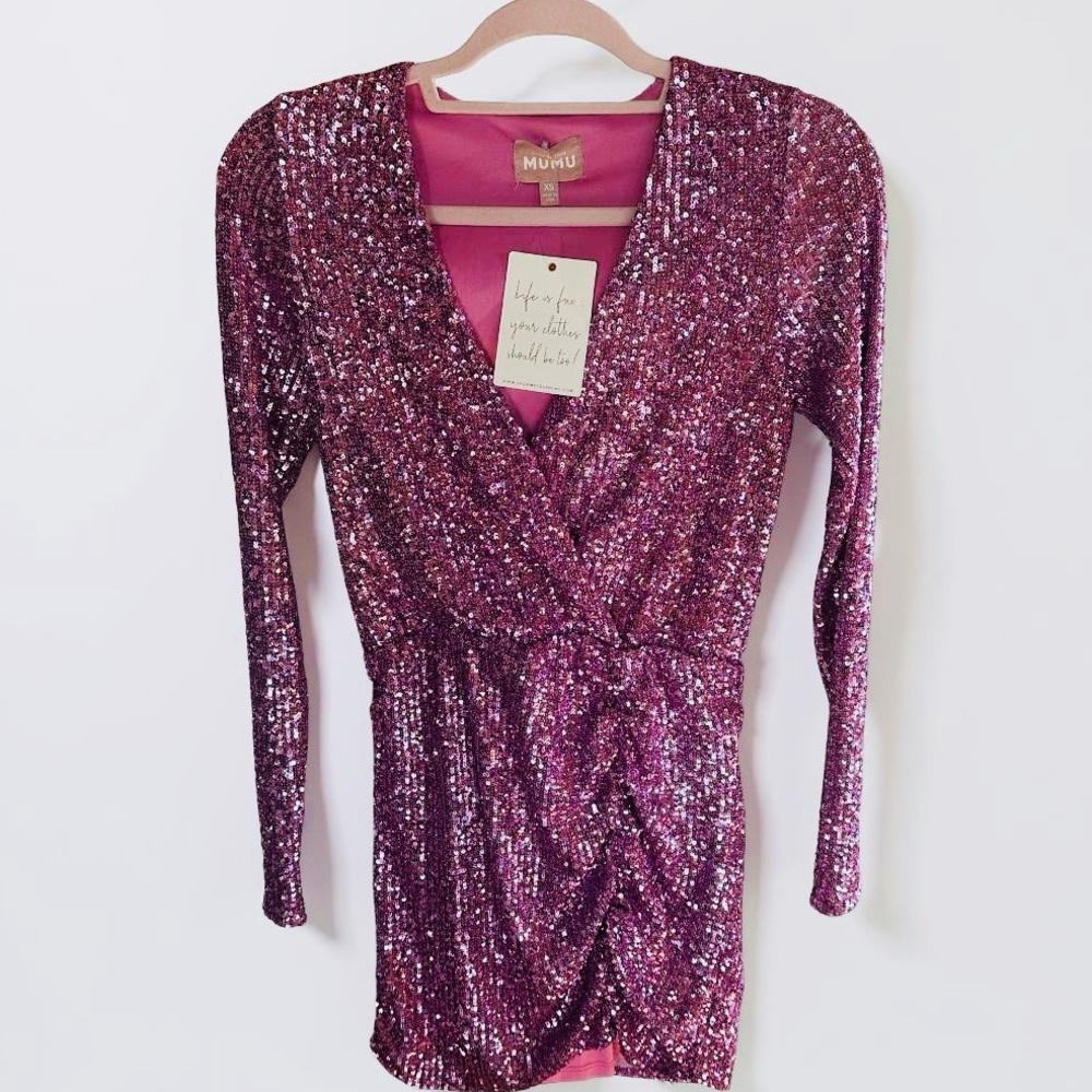 🆕NWT SHOW ME YOUR MUMU Party Hop Dress 
Color: Pink XS - Picture 4 of 7